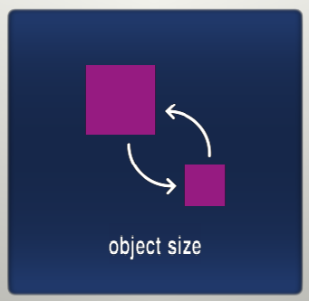 Object size button